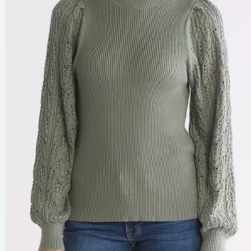 Splendid Sage Green Cowl Neck Sweater